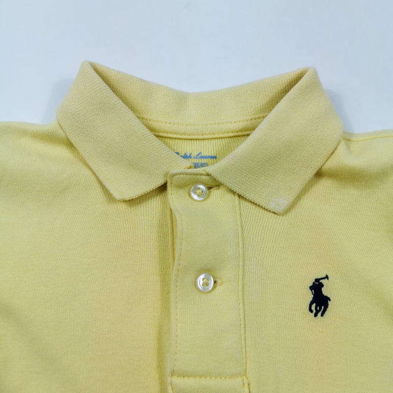 เสื้อเด็กโปโลเด็ก Ralph Lauren size 18M สีเหลือง