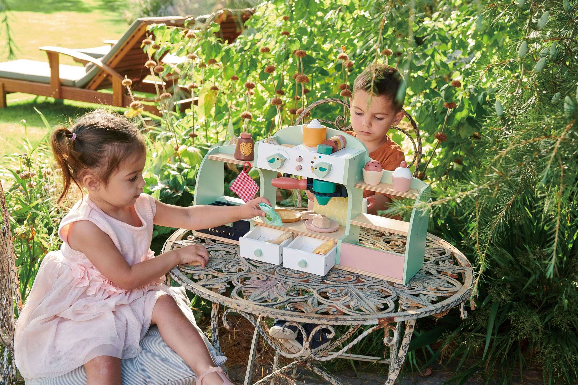 Tender Leaf Toys ของเล่นไม้ ชุดทำอาหาร ของเล่นบทบาทสมมติ ร้านกาแฟหรรษา Bird's Nest Café