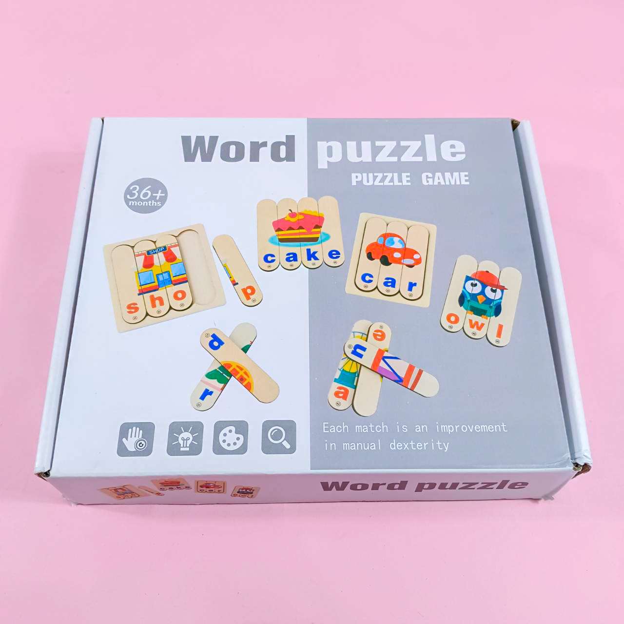 Word Creative Bar Puzzles 96ชิ้นฝึกสมองปสมคำศัพท์ภาษาอังกฤษ