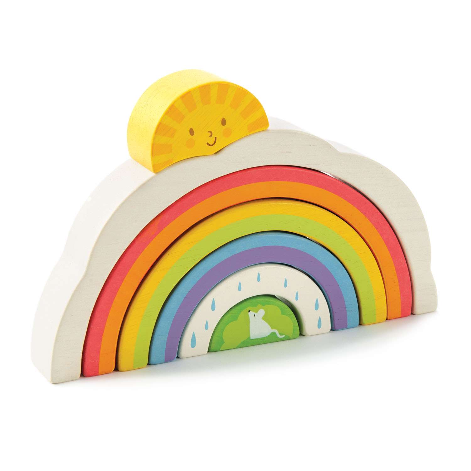 Tender Leaf Toys ของเล่นไม้ ของเล่นเสริมพัฒนาการ สายรุ้งหลากสี Rainbow Tunnel