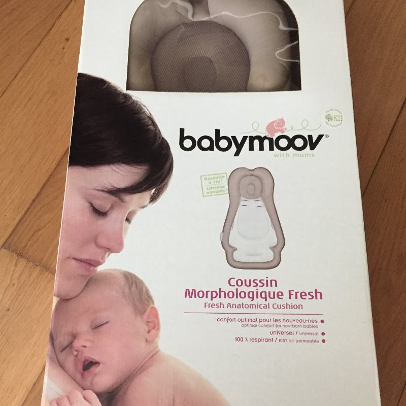 Babymoov เบาะรองนอนเด็กแรกเกิด พร้อมที่รองศีรษะแบบหลุม และปรับสรีระให้ประคองหลัง
