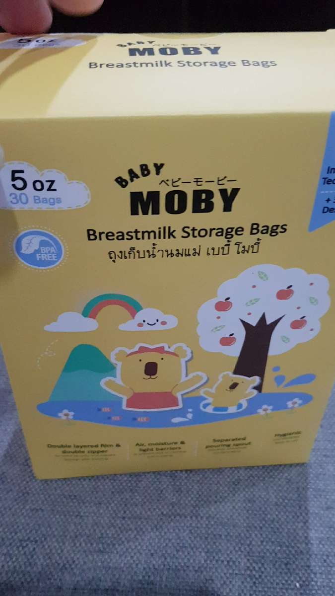 ถุงเก็บน้ำนมแม่ Baby Moby ของใหม่ 