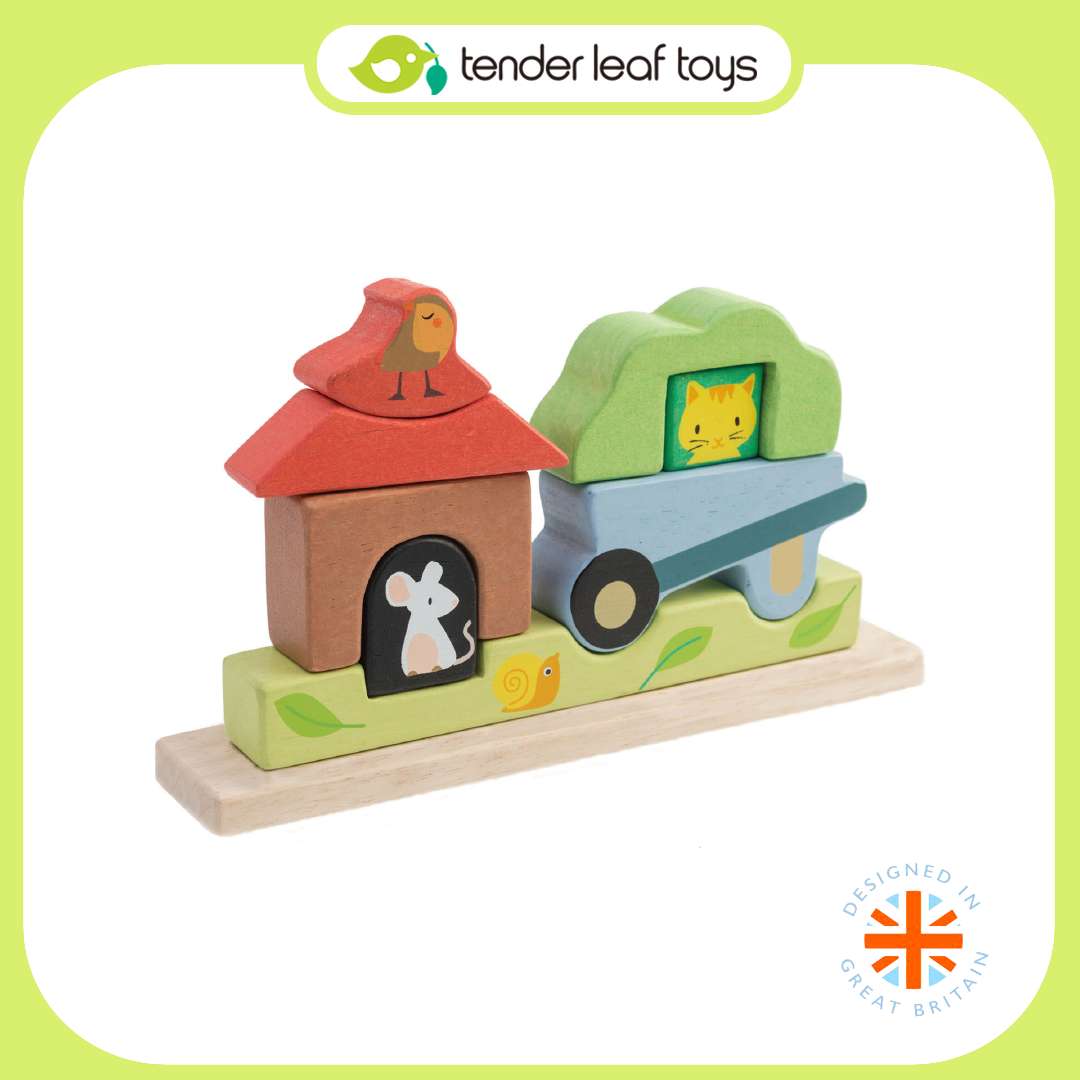 Tender Leaf Toys ของเล่นไม้ ของเล่นเสริมพัฒนาการ ชุดตัวต่อแม่เหล็กในสวน Garden Magnetic Puzzle