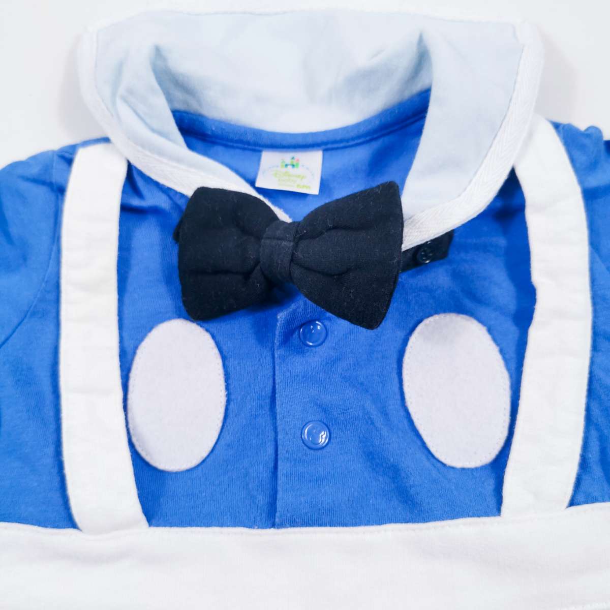 Disney baby ชุดหมีแขนสั้นเสื้อสีฟ้ากางเกงสีขาว 6m 