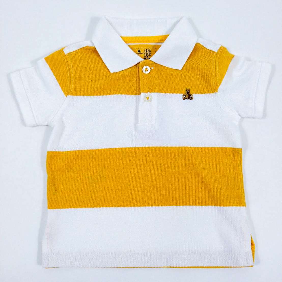 baby Gap เสื้อโปโลคอปกแขนสั้น สีขาว,เหลือง 6-12m 