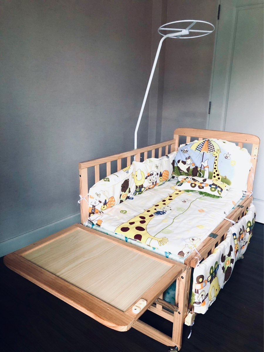 Smartcare เตียงไม้ 2 ชั้นสำหรับเด็ก ฟรีชุดเครื่องนอนลายสัตว์และมุ้ง