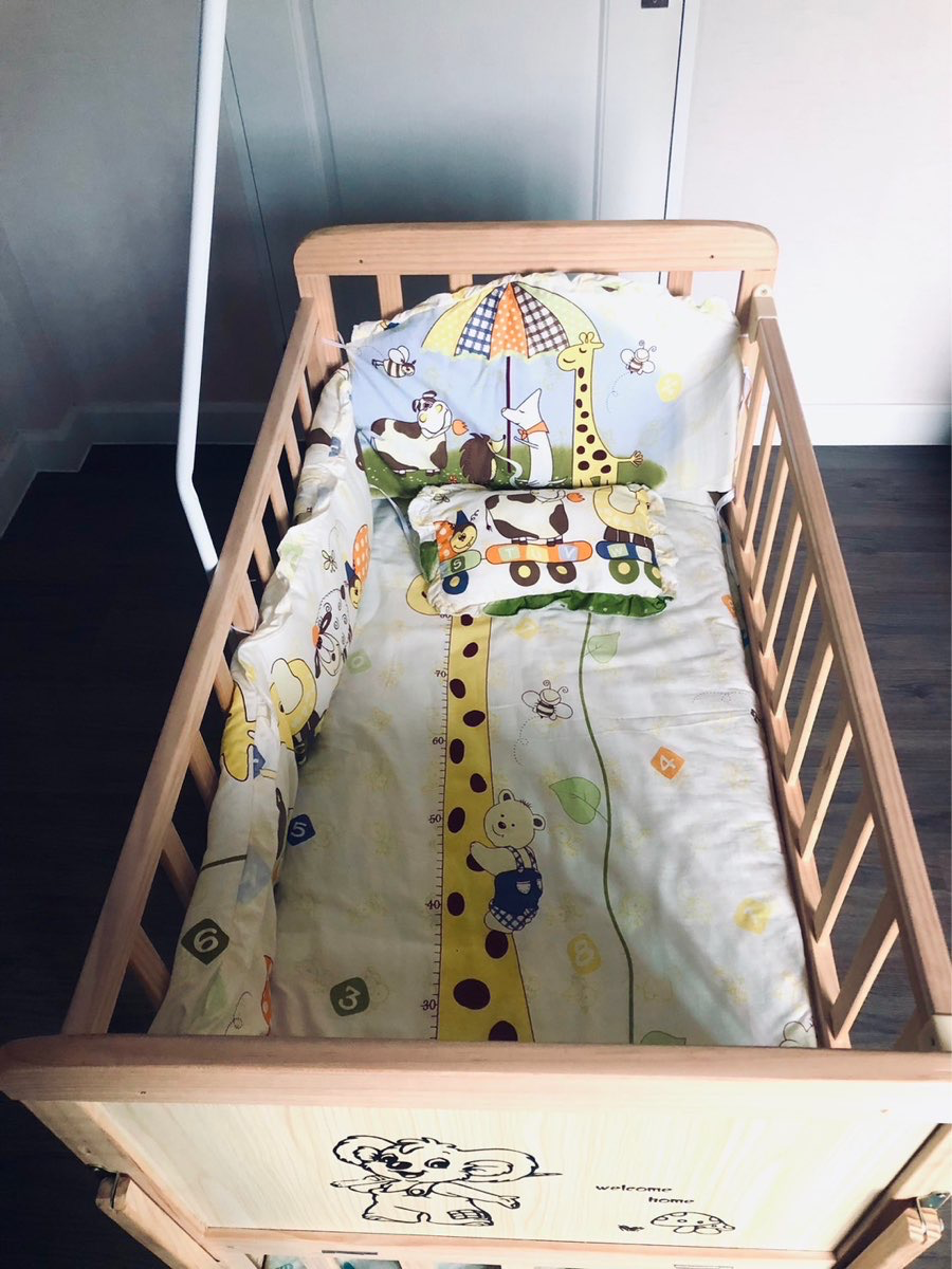 Smartcare เตียงไม้ 2 ชั้นสำหรับเด็ก ฟรีชุดเครื่องนอนลายสัตว์และมุ้ง