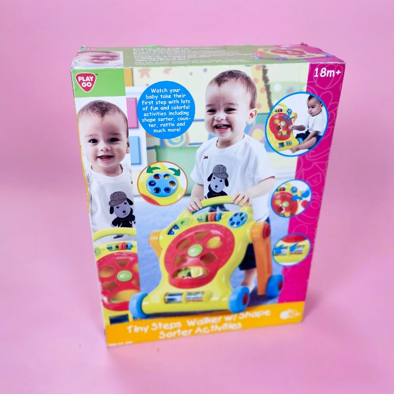 Tiny steps walker with shape best sale sorter activities