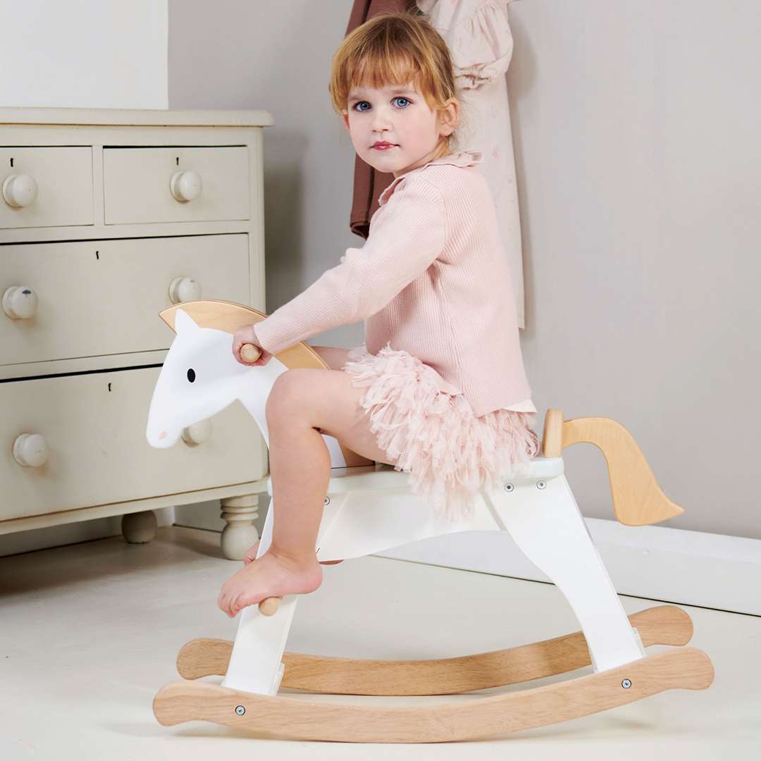 Tender Leaf Toys โยกเยกเด็ก ม้าโยกเยกน้อย Lucky Rocking Horse