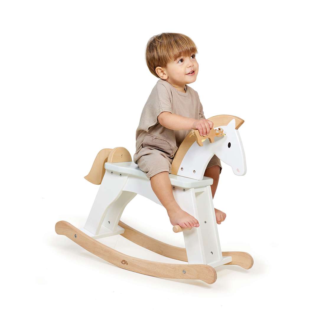 Tender Leaf Toys โยกเยกเด็ก ม้าโยกเยกน้อย Lucky Rocking Horse