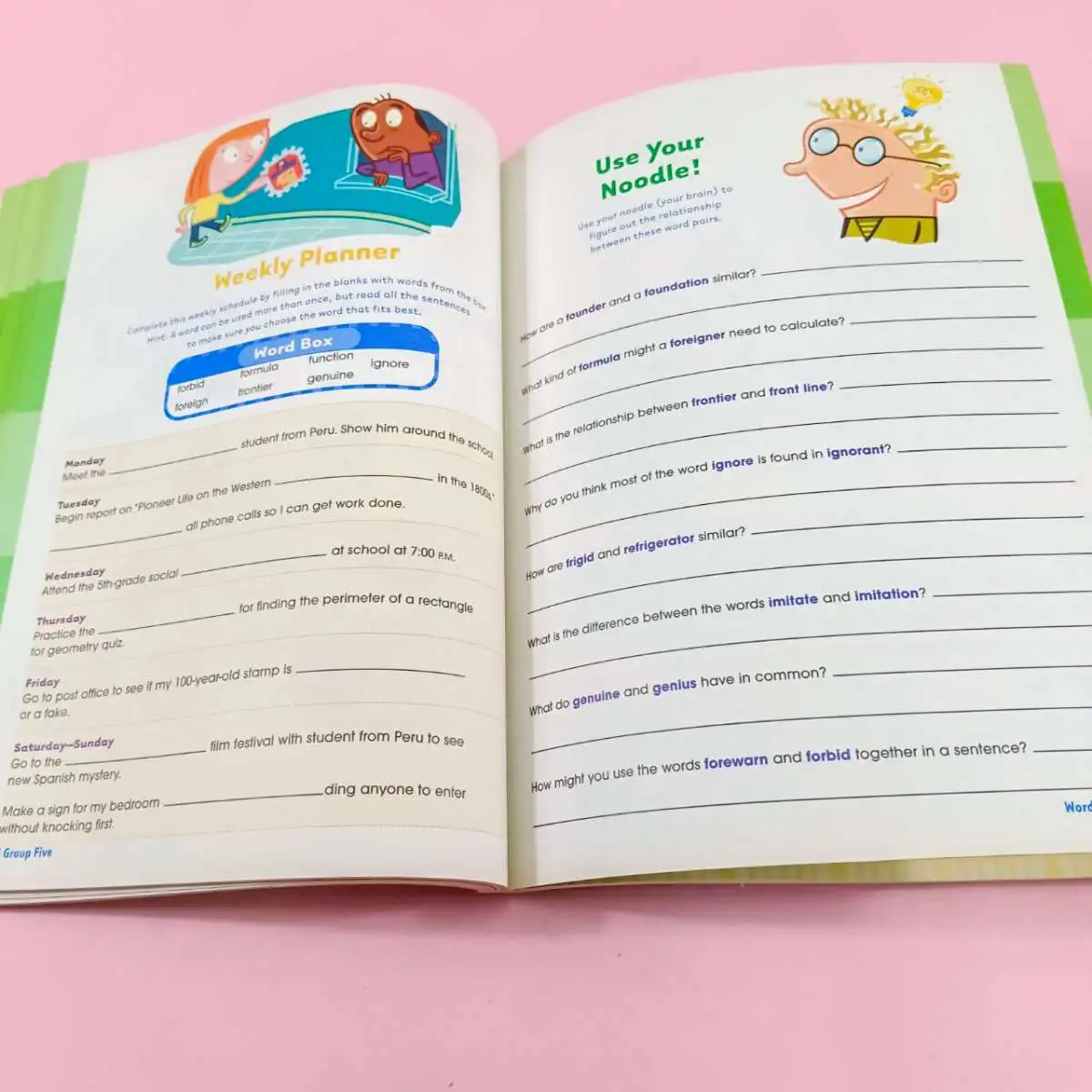  100 vocabulary words kids need to know by 5th grade เขียว 