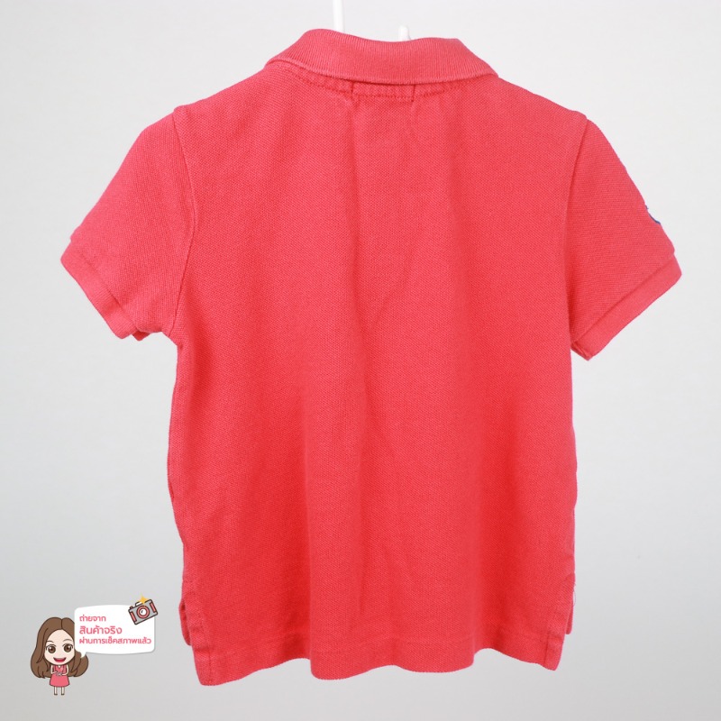 เสื้อโปโล ไซส์ 2T สีแดง