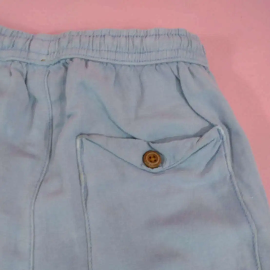 ZARA กางเกงผ้าฝ้ายขายาวสีฟ้าครามไซส์ 4-5y