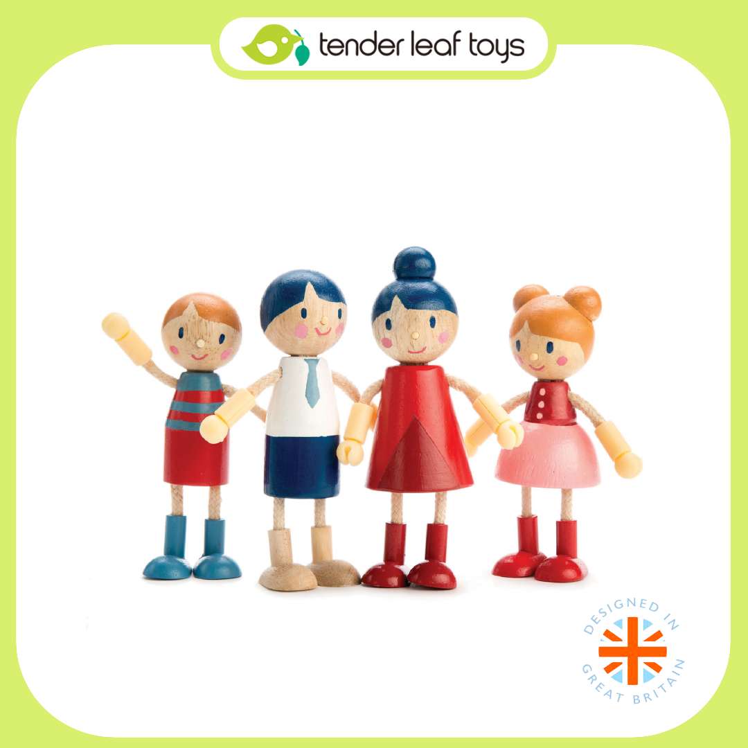 Tender Leaf Toys ของเล่นไม้ ตุ๊กตา ครอบครัวตุ๊กตา Doll Family