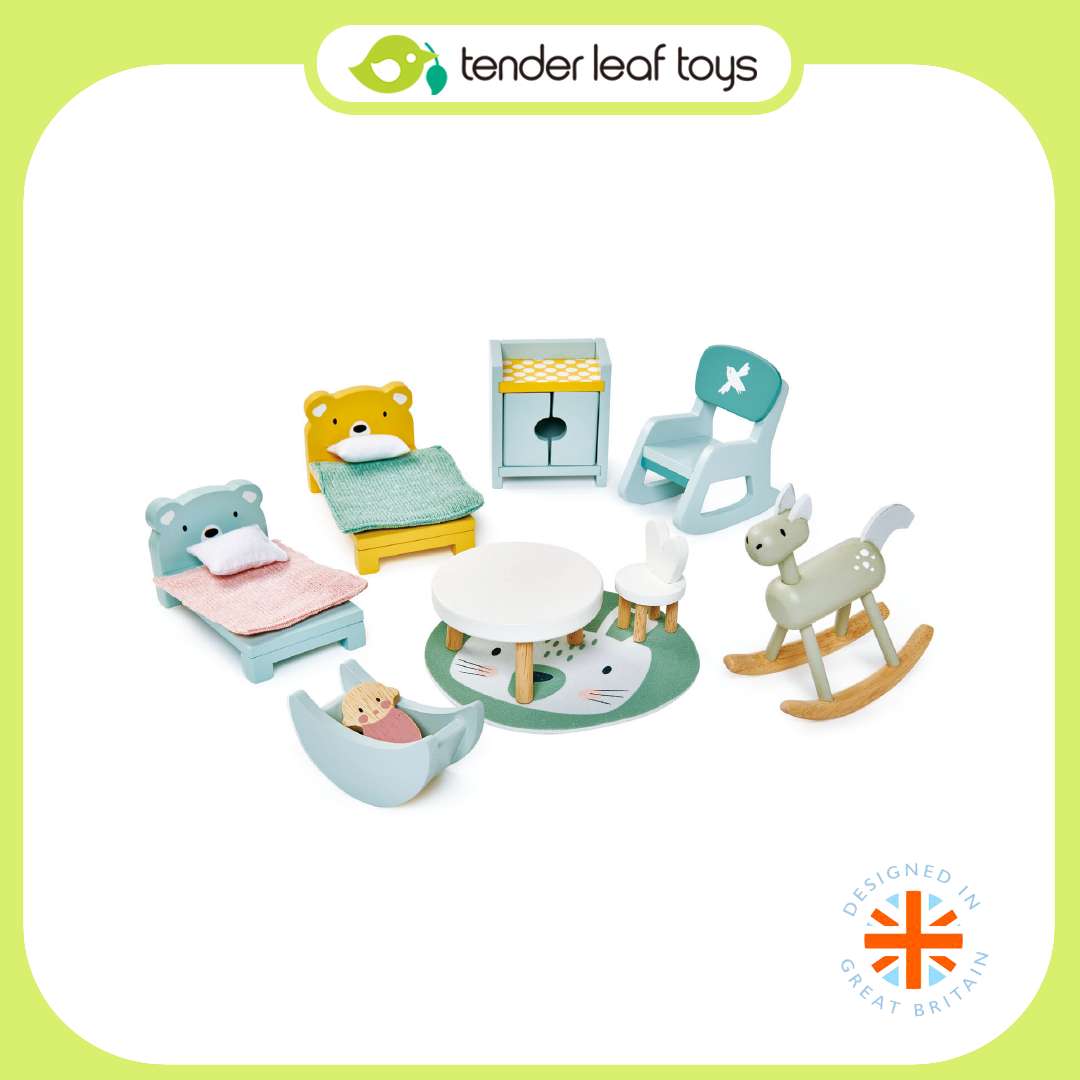 Tender Leaf Toys ของเล่นไม้ บ้านตุ๊กตา เฟอร์นิเจอร์ห้องนอนเด็ก Dolls House Children Room Furniture