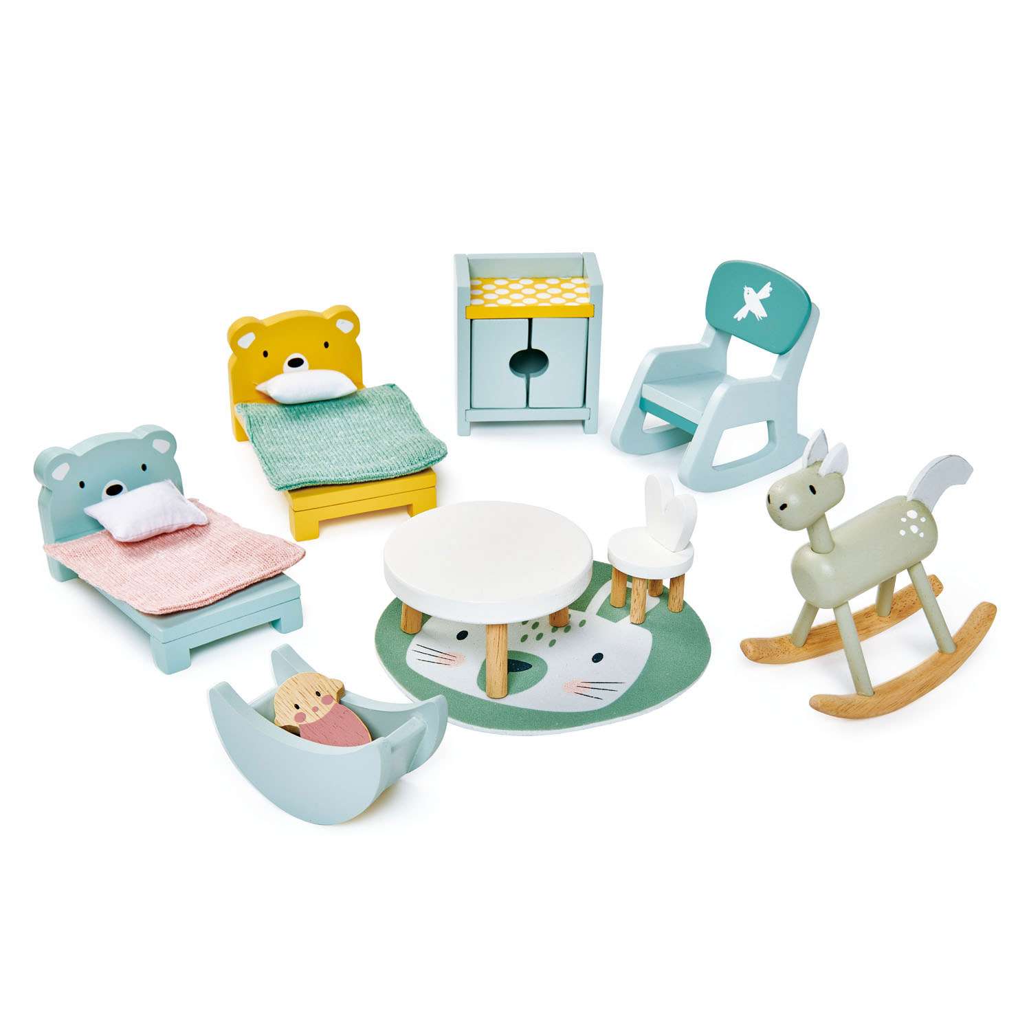 Tender Leaf Toys ของเล่นไม้ บ้านตุ๊กตา เฟอร์นิเจอร์ห้องนอนเด็ก Dolls House Children Room Furniture