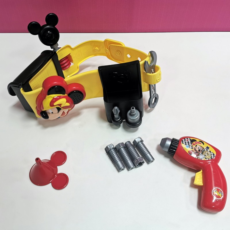 ชุดอุปกรณ์ช่างซ่อมรถ​ Mickey Mouse​ Mickey Mouse Aventura Sobre Ruedas Cinturon 