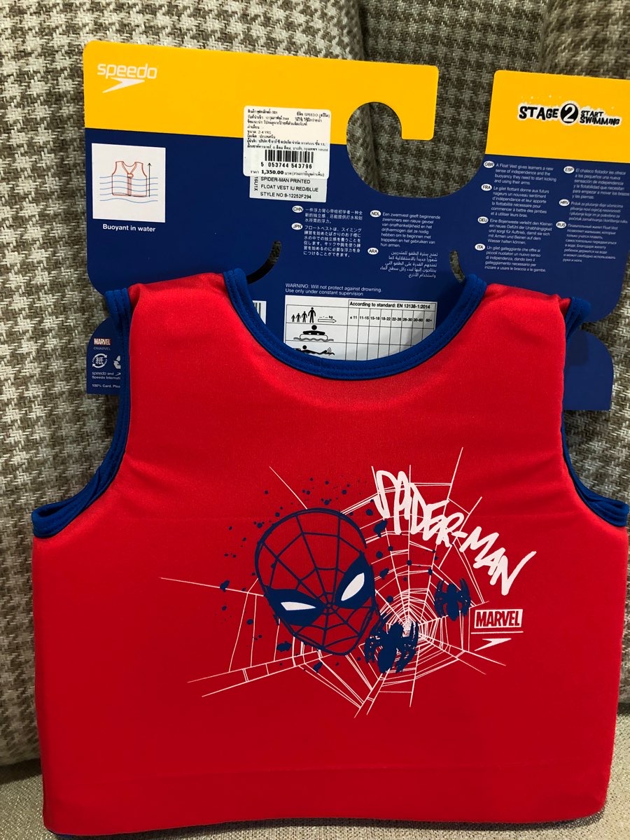 เสื้อชูชีพเด็ก Speedo Marvel Spiderman size 2-4 yr **ของใหม่**