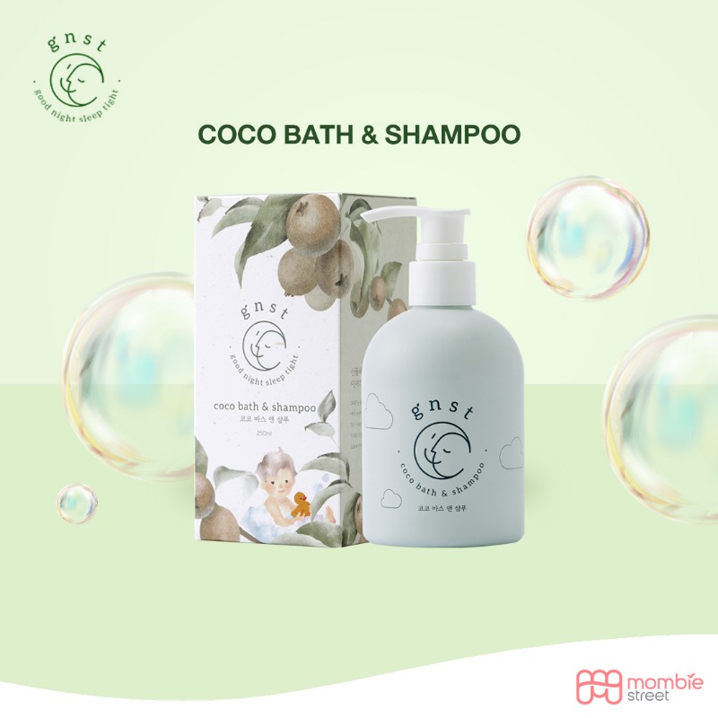 GNST Coco Bath&Shampoo 2 in 1 สำหรับผิวบอบบาง แพ้ง่าย