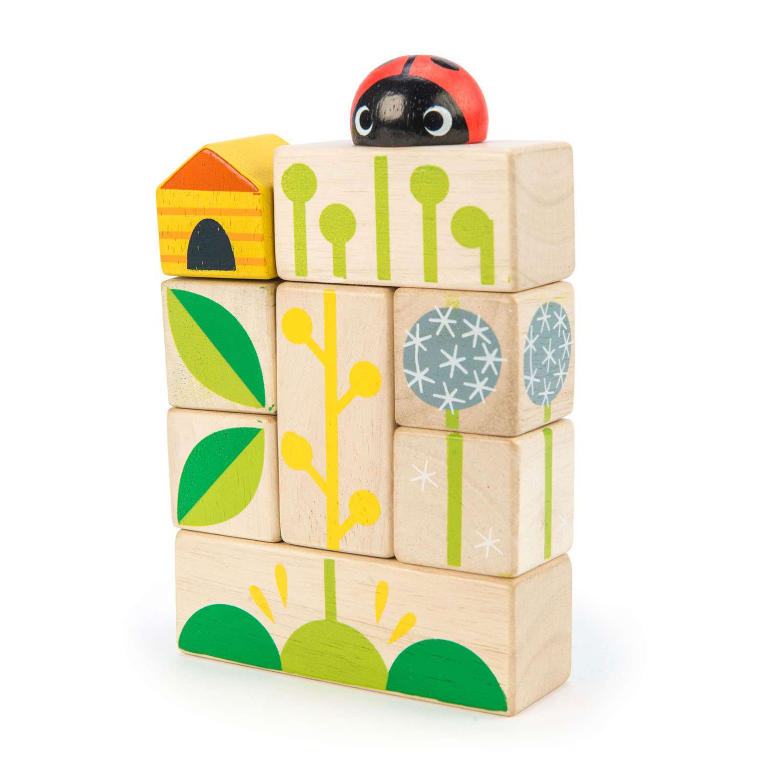 Tender Leaf Toys ของเล่นไม้ ของเล่นเสริมพัฒนาการ ชุดบล็อกธีมสวน Garden Blocks