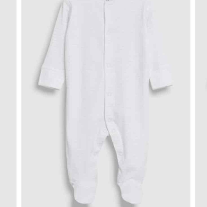 Sleep suit 2 ต้ว (ขาวและเทา) สำหรับ 0-3 เดือน ยี่ห้อ NEXT 
