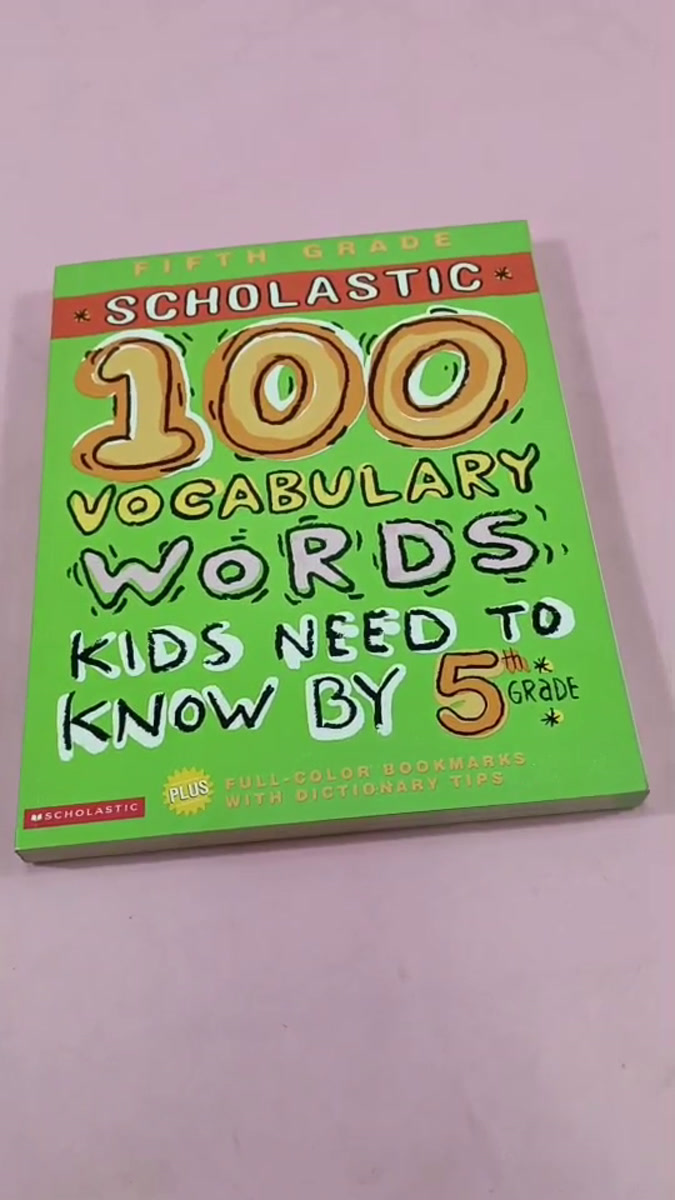  100 vocabulary words kids need to know by 5th grade เขียว