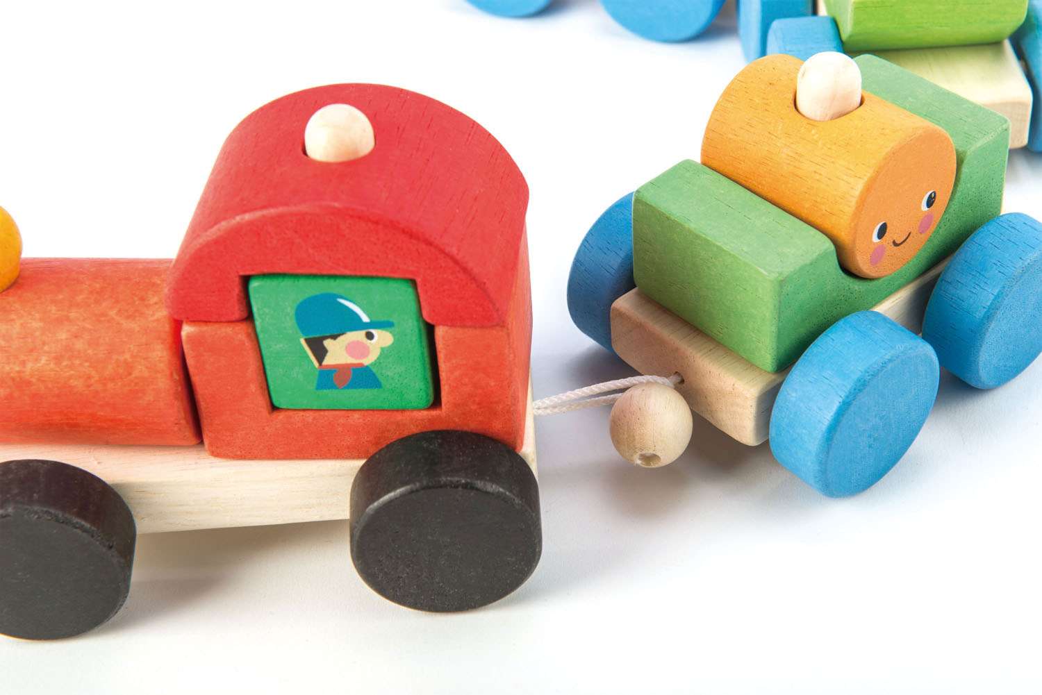 Tender Leaf Toys ของเล่นไม้ รถของเล่น รถไฟหรรษา Happy Train
