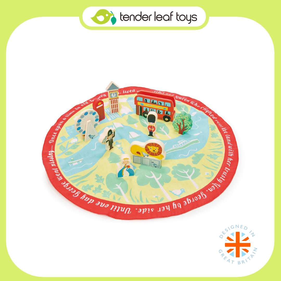 Tender Leaf Toys ของเล่นเสริมพัฒนาการ ของเล่นบทบาทสมมติ กระเป๋าเรื่องราวในกรุงลอนดอนLondon Story Bag