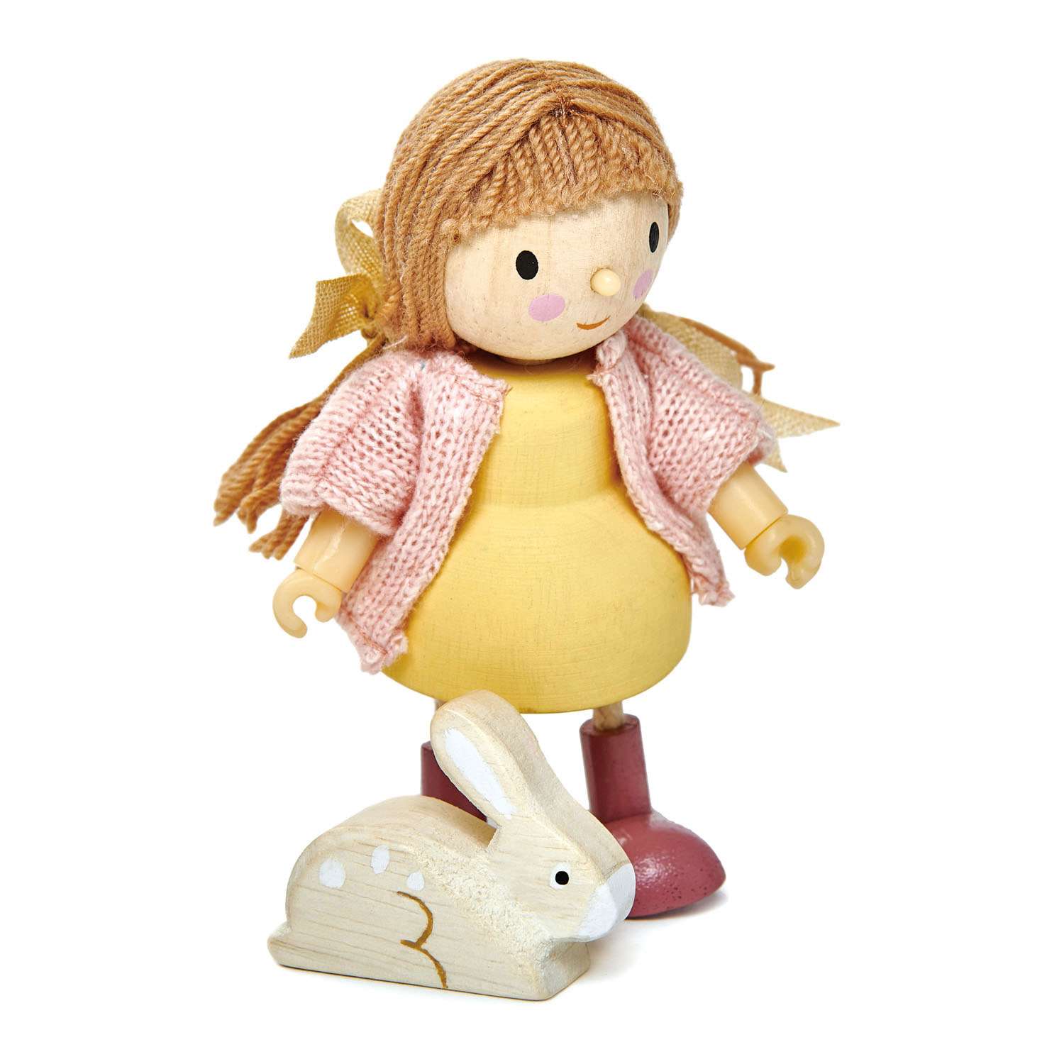 Tender Leaf Toys ของเล่นไม้ ตุ๊กตา เอมี่และกระต่ายตัวโปรด Amy and Her Rabbit