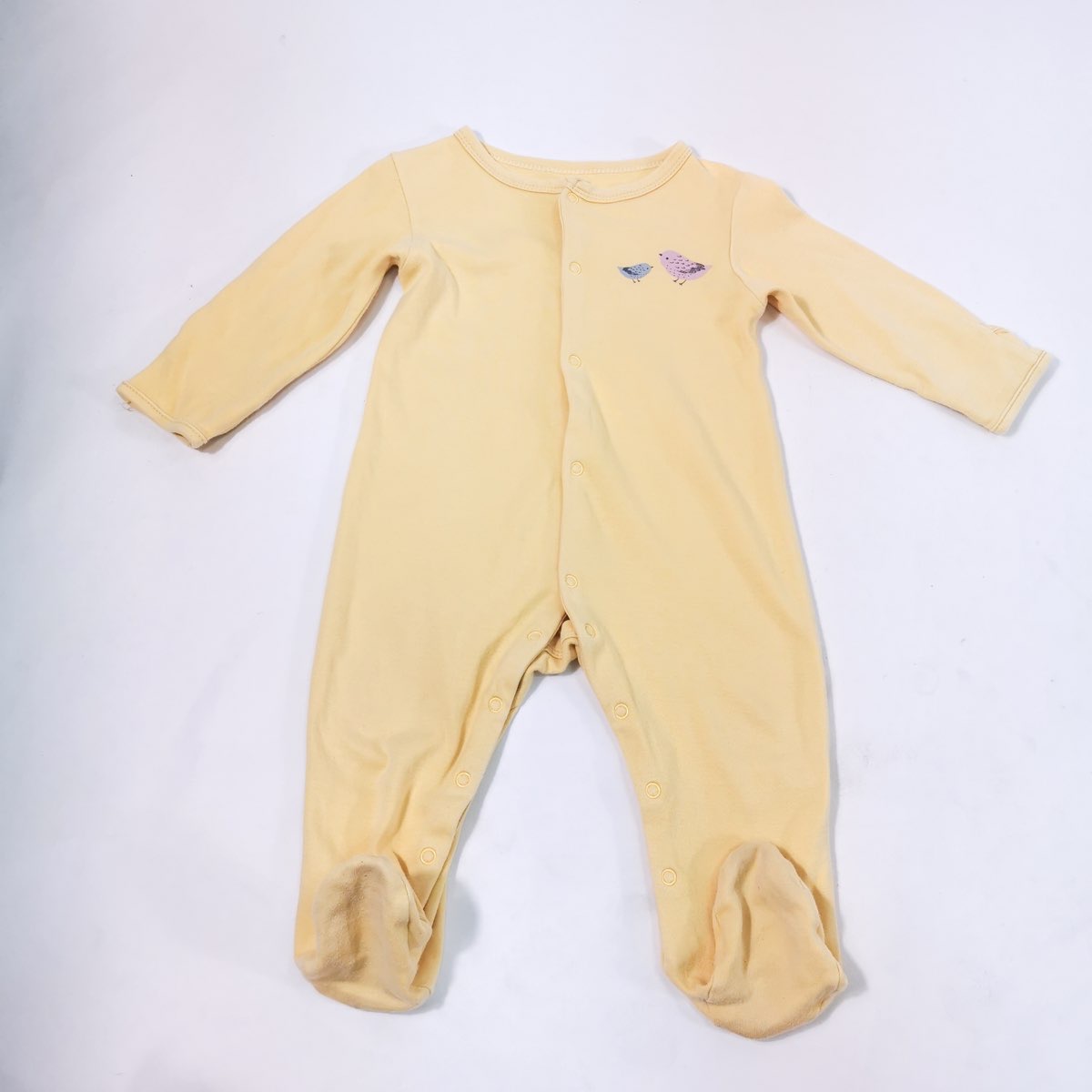 MAMAS & PAPAS ชุดนอนเด็กทารก ชุดจั๊มสูทขายาว แขนยาวมีถุงมือรวมอยู่เพียงแค่พับ