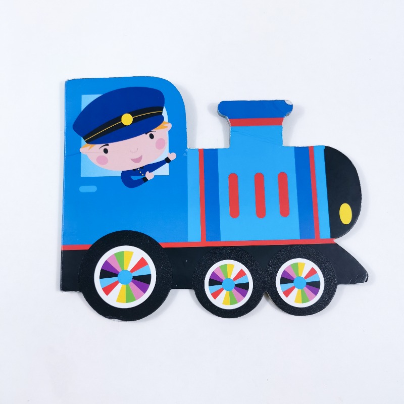 Children Book "Train" -Vibrant, Interactive, Authentic (Board Book)