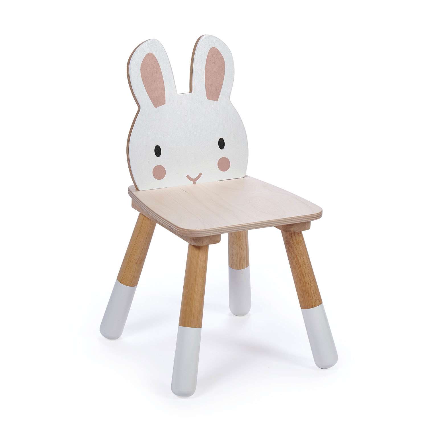 Tender Leaf Toys เฟอร์นิเจอร์เด็ก เฟอร์นิเจอร์ไม้ เก้าอี้ลายกระต่ายน้อย Forest Rabbit Chair