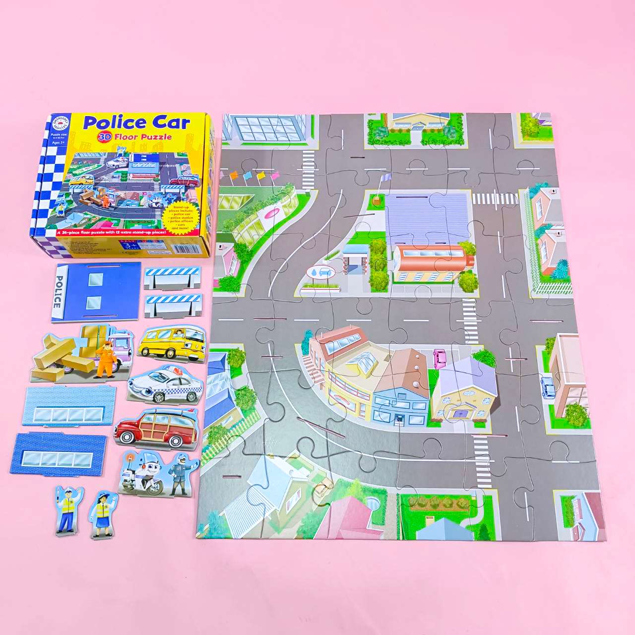 Police Car 3D Floor Puzzle จิ๊กซอว์