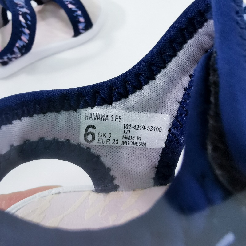 Toezone รองเท้าแตะสำหรับเด็กหัดเดิน รุ่น HAVANA 3 FS NAVY/CANDY Size 6US = 12.5 CM