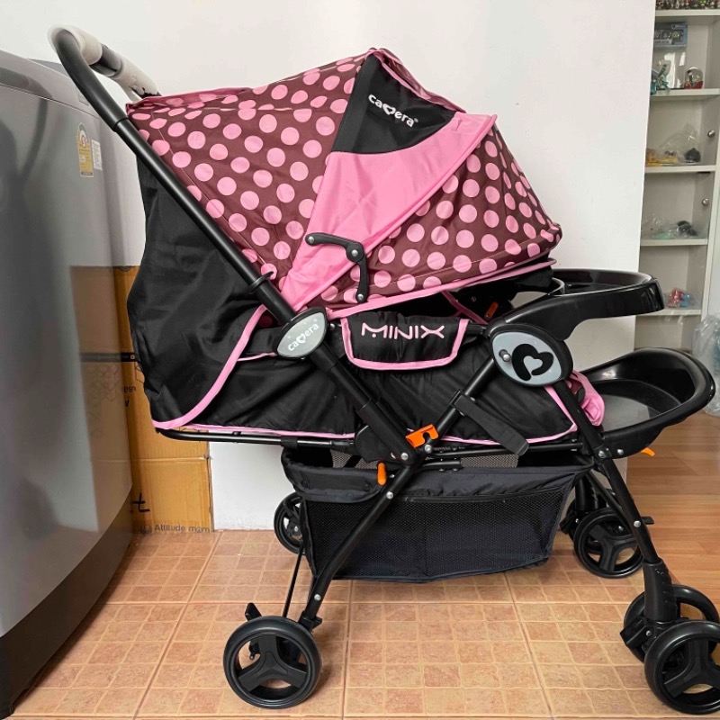 รถเข็นเด็ก ลายจุด BUGGY 0285 Camera Stroller