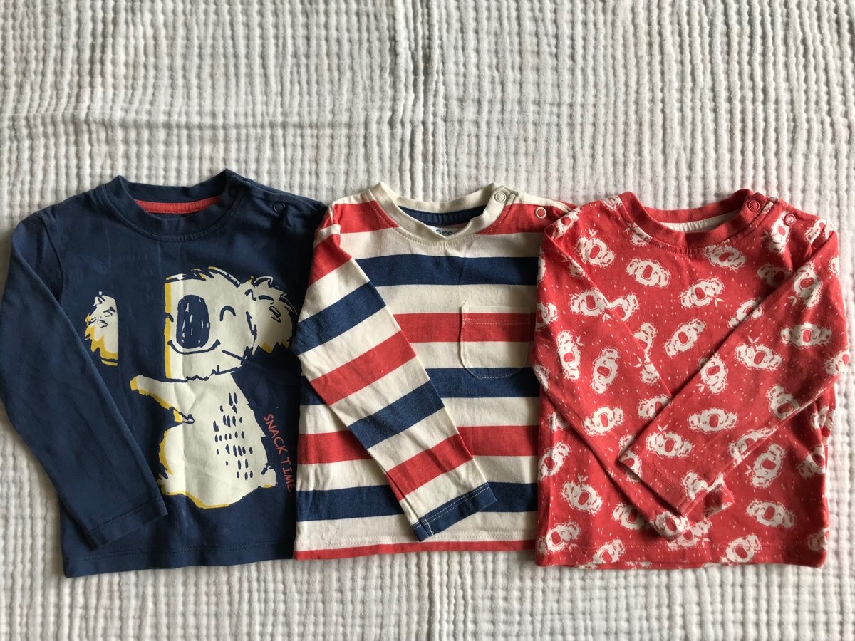 เสื้อแขนยาวSet 3 ตัว🐨 Brand Juniors แท้💯%สำหรับ6-9 months